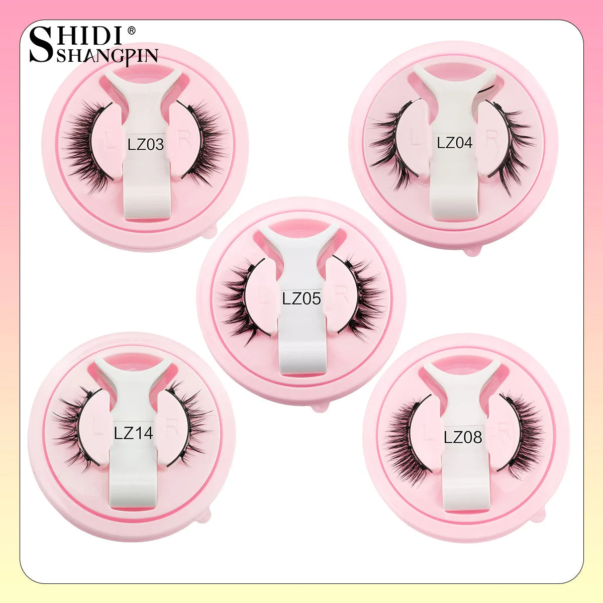 1Pair 3D Magnetic Lashes Kit Soft Natural Fluffy Reusable Faux Mink Eyelashes NO Glue Needed False Cilios Makeup Tools Mix Style
