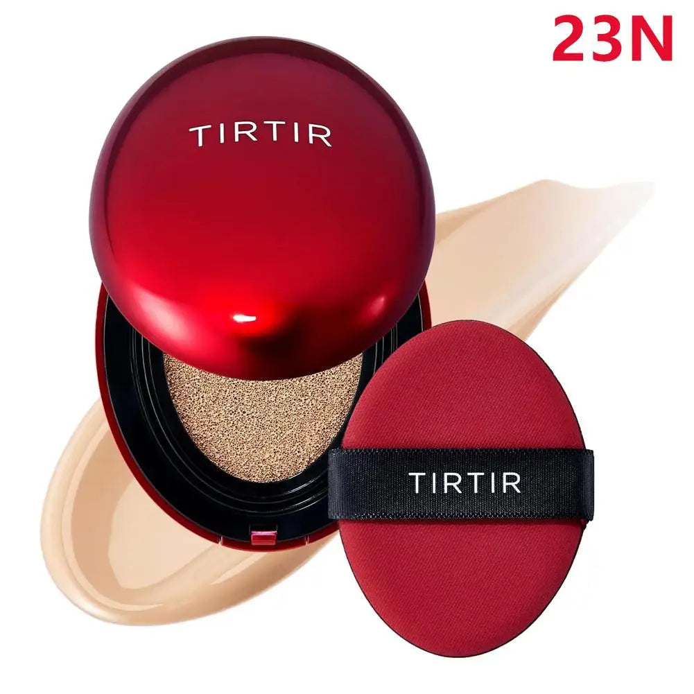 Red Foundation Waterproof Cushion Concealer Air Cushion Compact High Coverage Foundation Long Lasting Setting Spray Makeup