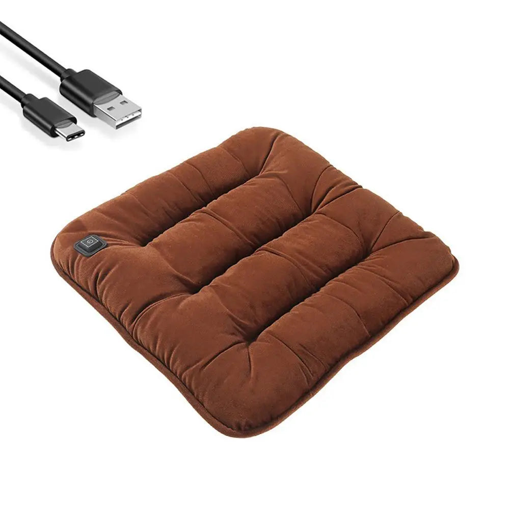 Car Heated Seat Cushion Car & Home Use Heated Seat Cushion USB Electric Heating Car Seat Cushion Multi-Scene Heating Pad New