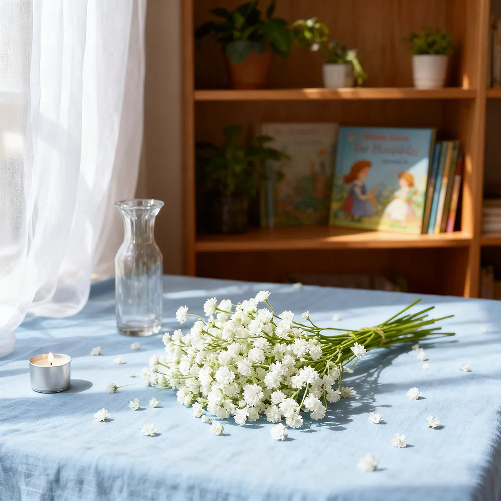 10/20/30Pcs Gypsophila Artificial Breath Flowers Bouquet for Wedding Bride Decoration Home Decor Ornament Fake Flowers DIY Gifts