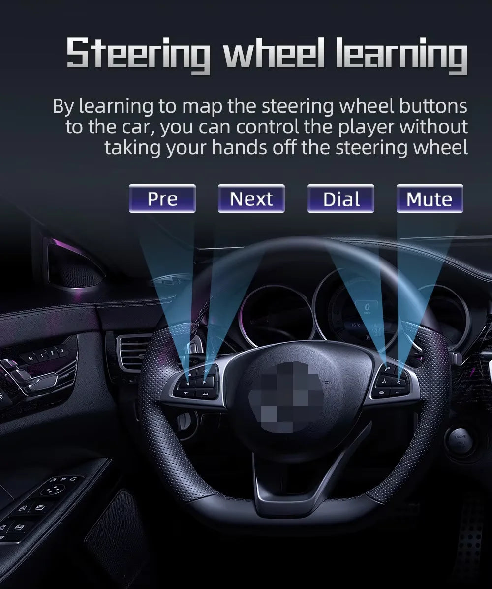 BQCC 7'' 2 DIN HD Car Media Video RDS Airplay Car Radio Wireless CarPlay Android Auto Stereo for VW/SEAT/Skoda/Passat/Golf/Polo