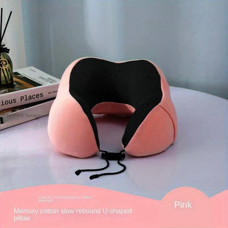 Soft Travel Pillow U Shaped Travel Healthcare Memory Foam Neck Cervical Airplane Pillow Neck Cushion