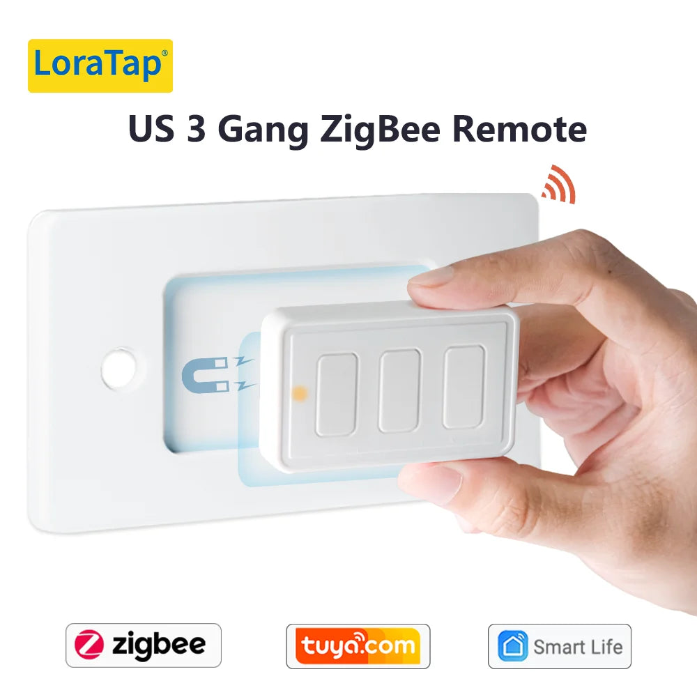 Tuya Smart Life ZigBee 3.0 Wireless Portable Pushbutton 1,2,3,4 Gang Remote Controller Scene Switch