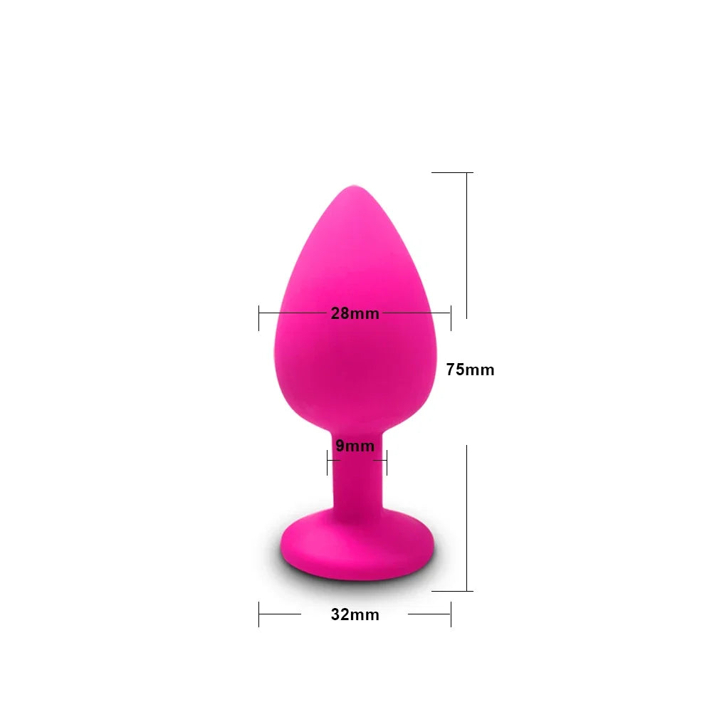 4pcs Soft Silicone Anal Plug Mini Erotic Bullet Vibrator Butt Plug Sex Toy for Men Women Gay Couples Anal Prostate Stimulator