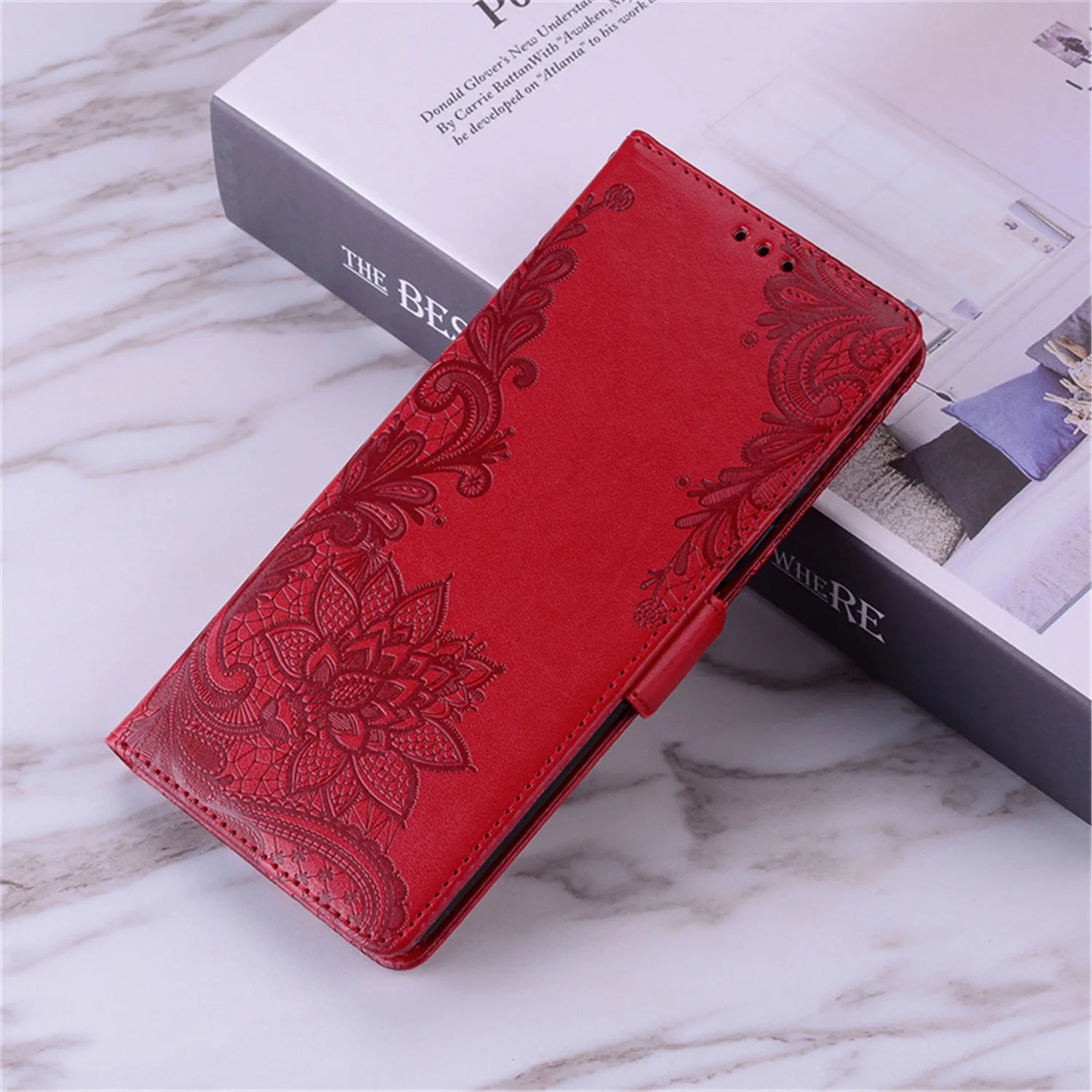 Leather Flip Phone Case For Samsung Galaxy A03S A13 A23 A33 A53 A02S A12 A22S A32 A42 A52 A72 Luxury Emboss Wallet Bracket Cover