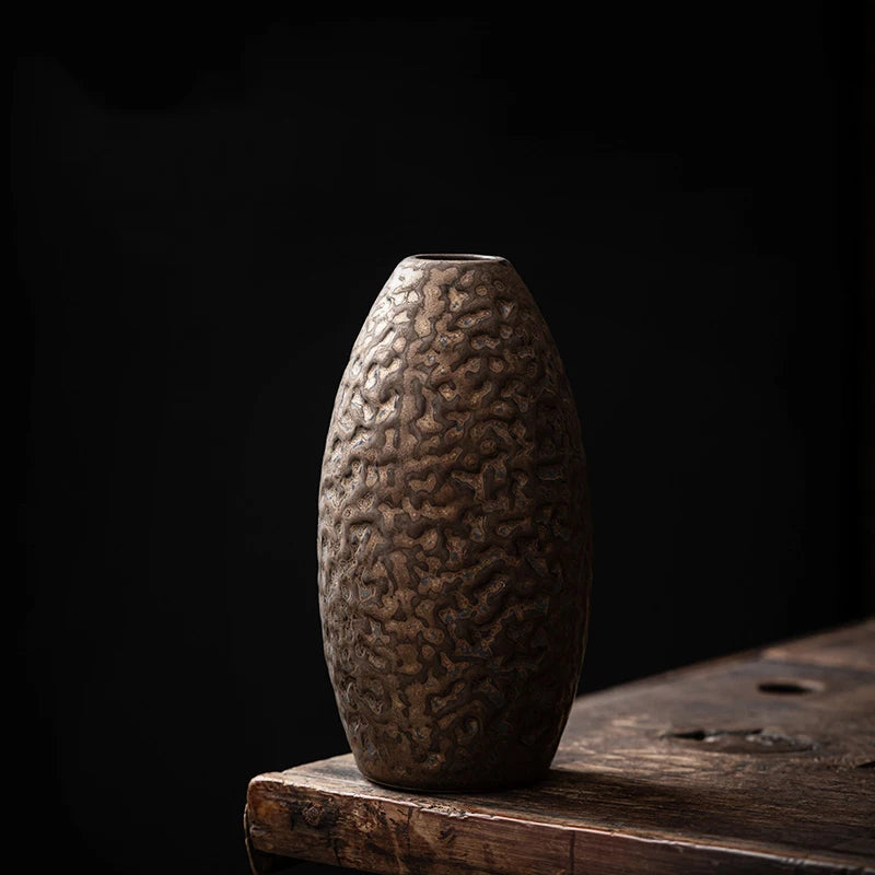 Vintage Vase Hydroponic Green Plant Simulation Flower Desktop Utensils Living Room Office Decoration Ornaments