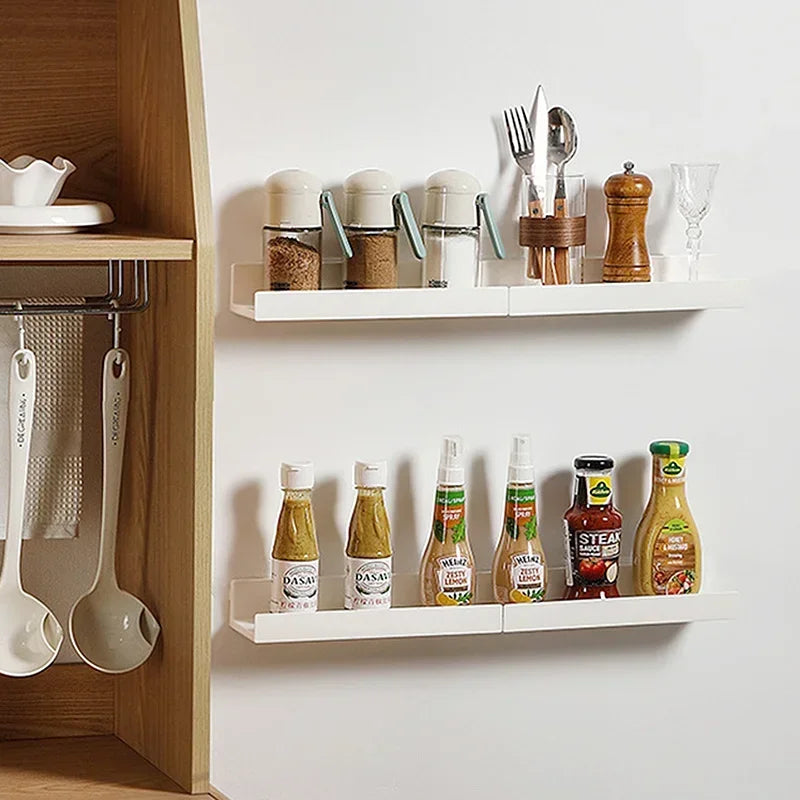 Bathroom Shelf Makeup Storage Organizer  Rack Self Adhesive No-drill Shelves Wall Shampoo Rack Shower Shelf