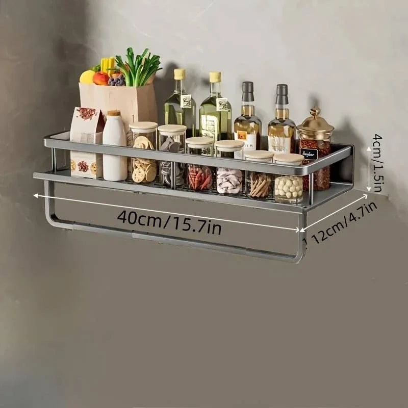 Kitchen Multifunctional Storage Rack Kitchen Table Items Organizer Shelf Cooking Items Wall Mounted Rack Kitchen Accessories