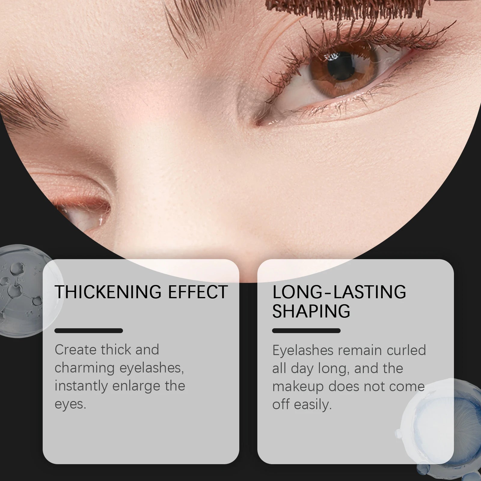 Mascara Lengthening Curling Natural Look Waterproof Smudge Proof Clump Free Volumizing Daily Wear Long Lasting Gentle Formula