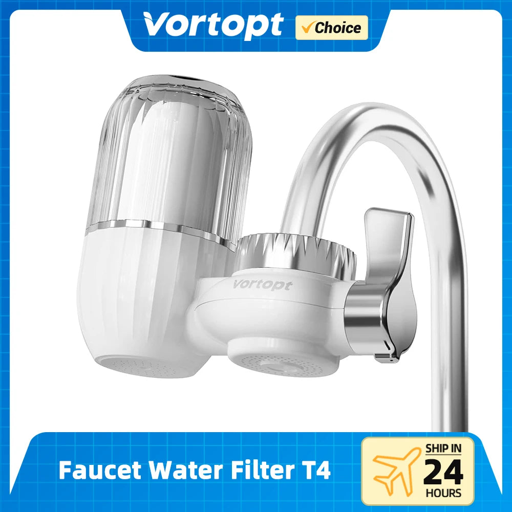 Vortopt Transparent Faucet Water Filter 400 Gallons Tap Water Purifier for Kitchen Filtro Osmose Filtration System Treatment