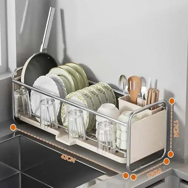 Kitchen Drainage Rack Tableware Kitchenware Categories Storage Multifunctional Easy to dry No Humidity Organizer Shelf