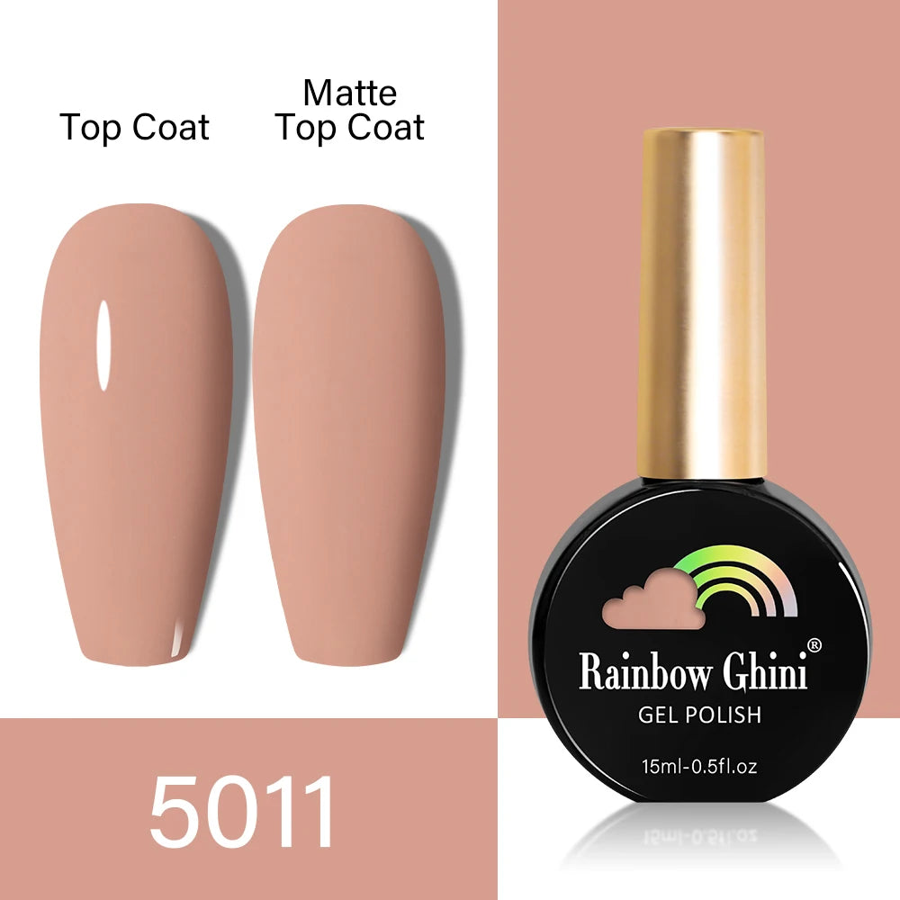 RG HEMA TPO FREE Neon Glitter Gel Nail Polish 15ml Nail Art Manicure Semi Permanent Gel Hybrid Varnishes Top Base Coat UV Nail