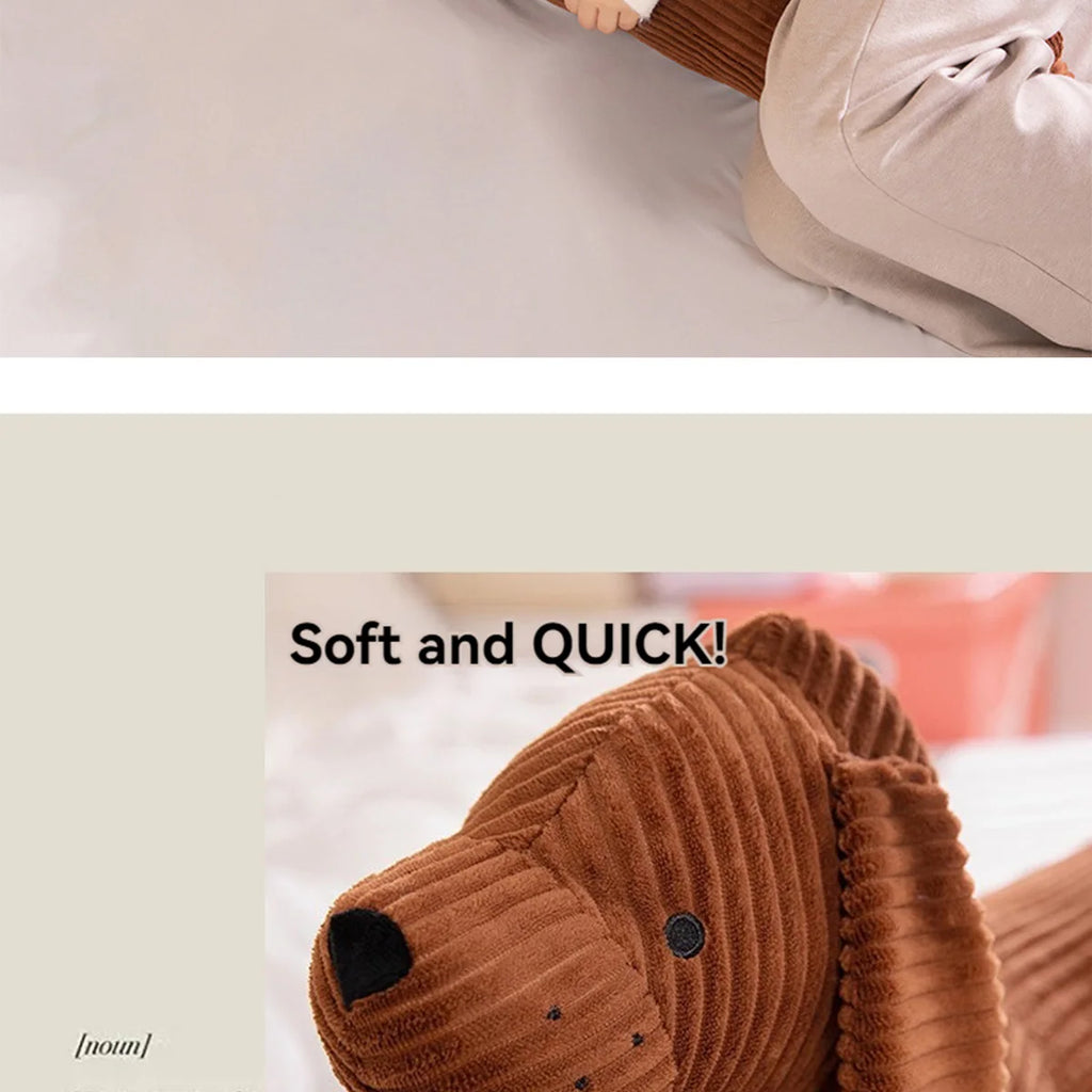 1pc Dachshund dog Plush throw Pillow Soft and Durable Faux Fur Throwing sofa Pillow Cushion Dachshund Animal