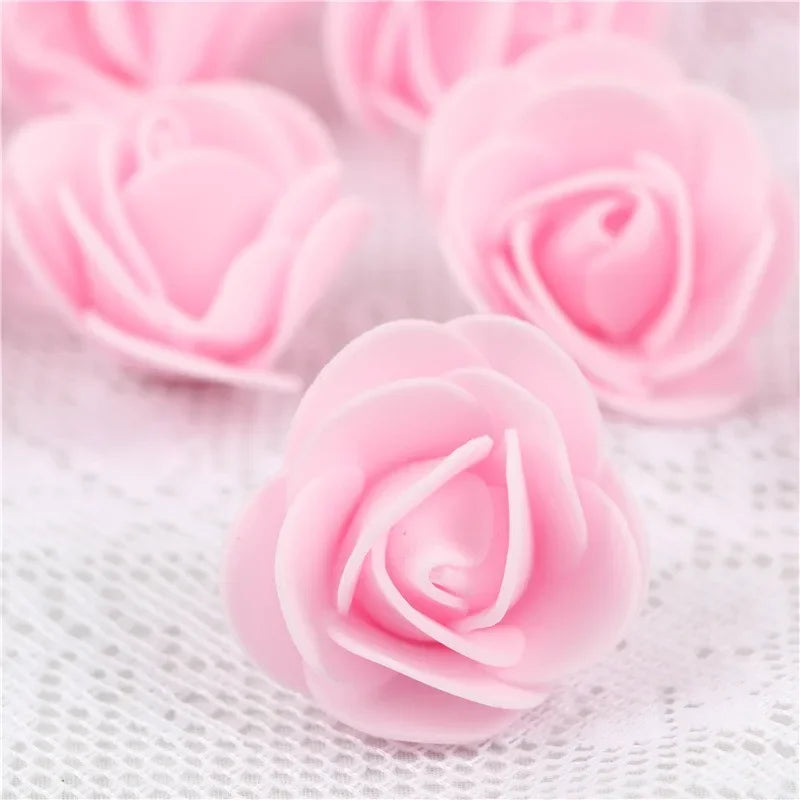Artificial Rose Flower Heads Real Looking Foam Roses for DIY Wedding Baby Shower Centerpieces Party Home Decoration Wholesale