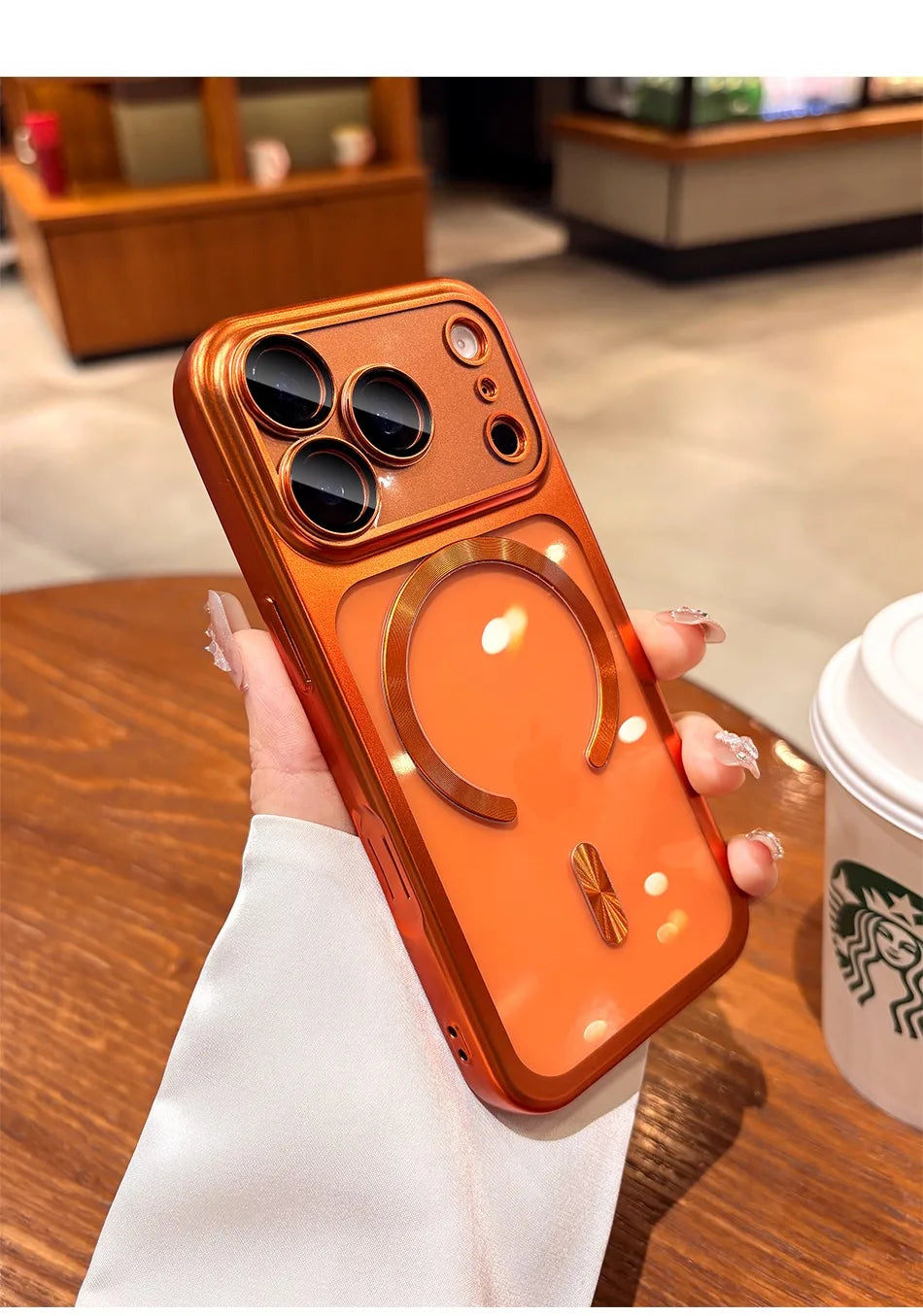 for iPhone17 Luxury Transparent Plating Magsafe Case for iPhone 17 Pro Max 17Pro Air Original Soft TPU Camera Protector Cover