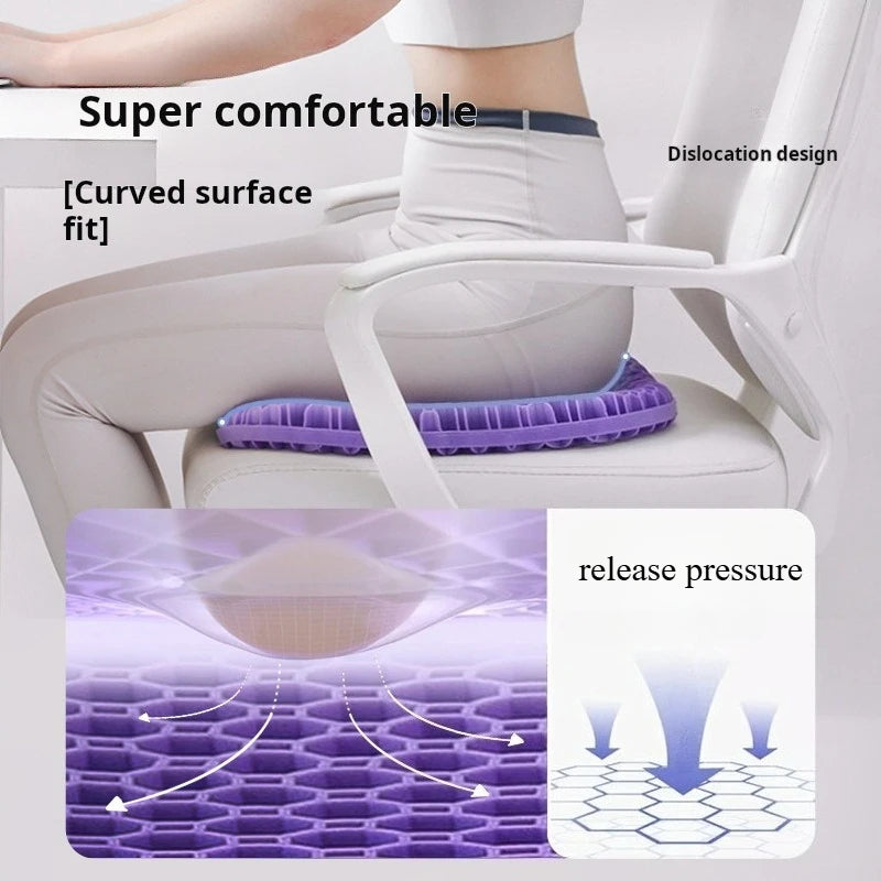 Cushion honeycomb gel summer sitting seat cushion office car seat cushion summer breathable cold pad,suitable for cars