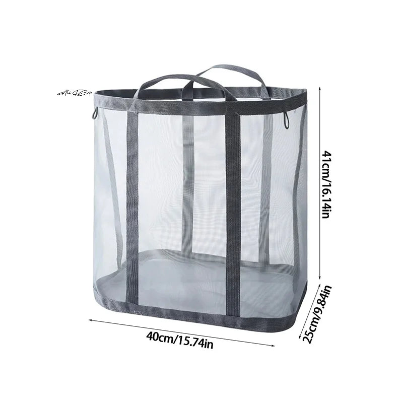 Collapsible Laundry Hamper with Reinforced Handle for Bathroom Clothes Basket Dirty Laundry Basket Home Organization Supplies