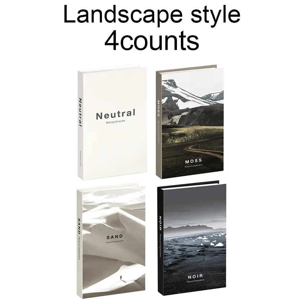 Modern Foldable Fake Book (3counts), City Theme Fake Book, Book Shaped Photo Props, Desktop Ornaments for Home Decor