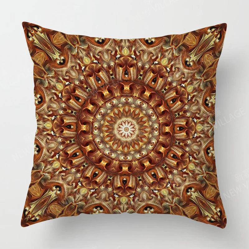 Fall home decor autumn living room throw pillow cover sofa boho Cushion cover mandala 45x45cm 45*45 50x50 60x60cm 40*40 40x40cm