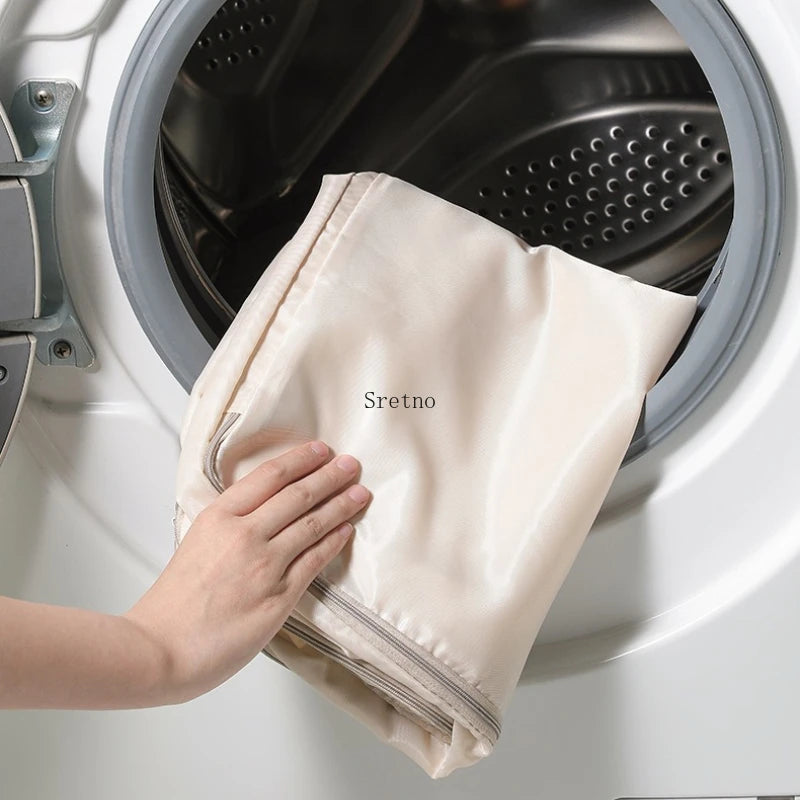 SRETNO Large Capacity Cotton Quilt Compression Storage Bag for Moving and Traveling Organizing Bag for Home Dust Pre Organizador