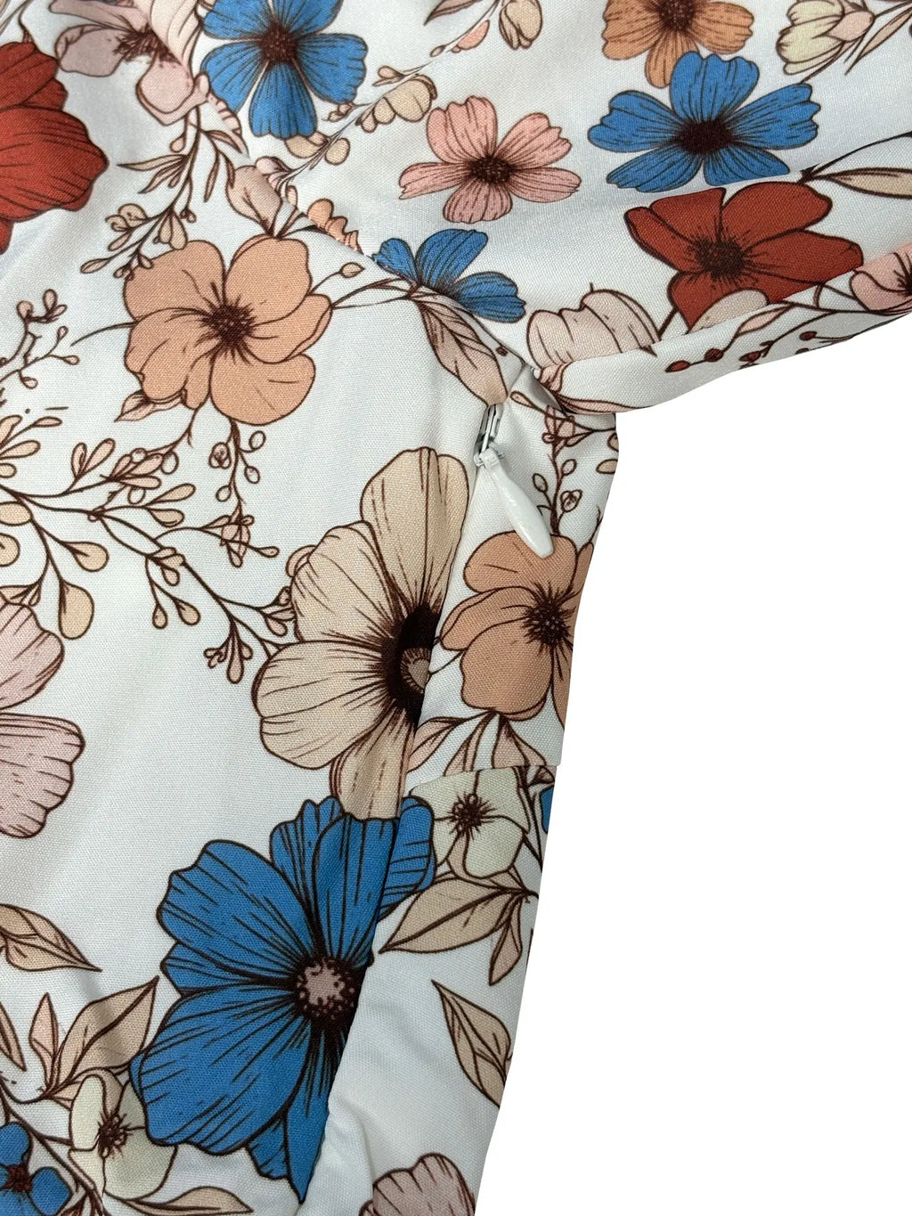 Women's Floral Print Tie Neck Flounce Sleeve Dress, Elegant Fashion Casual Dress for Daily Outdoor Wear, Women Dress for Spring