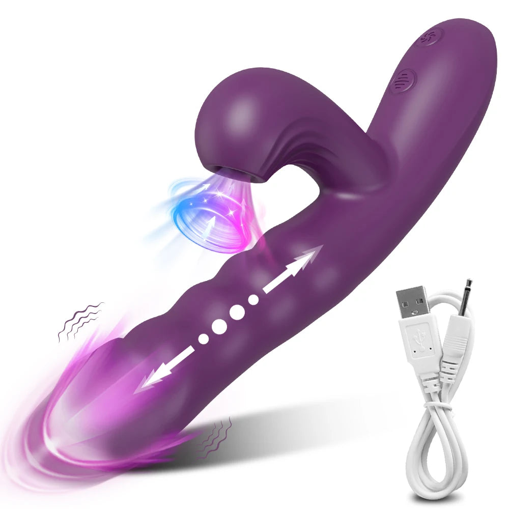 Powerful Thrusting Sucking Vibrator Female Sucker Clitoris Stimulator G Spot Dildo Massager Adult Goods Sex Toys Shop for Women