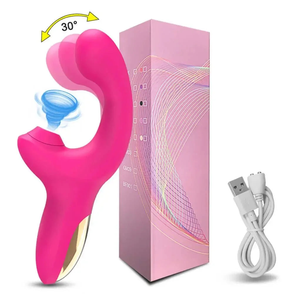 Powerful Dildo Vibrator for Women 20 Speeds Female Clit Sucker Vacuum Clitoris Stimulator Finger Wiggling Adults Sex Toy Goods