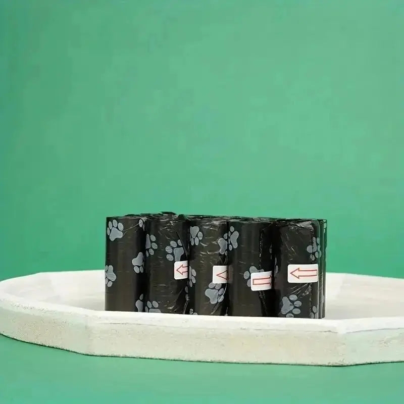 10 Rolls Paw Print Pet Garbage Bags, Leak Proof Pet Dog Waste Bags Doggie Poop BagsDog Poop Bags for Dog Large Cat Waste