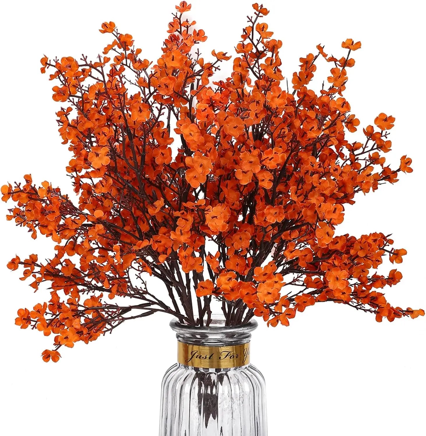 3pcs Baby Breathable Artificial Flowers, Silk Plants for Autumn Halloween Decor, Perfect Seasonal Home Decorations