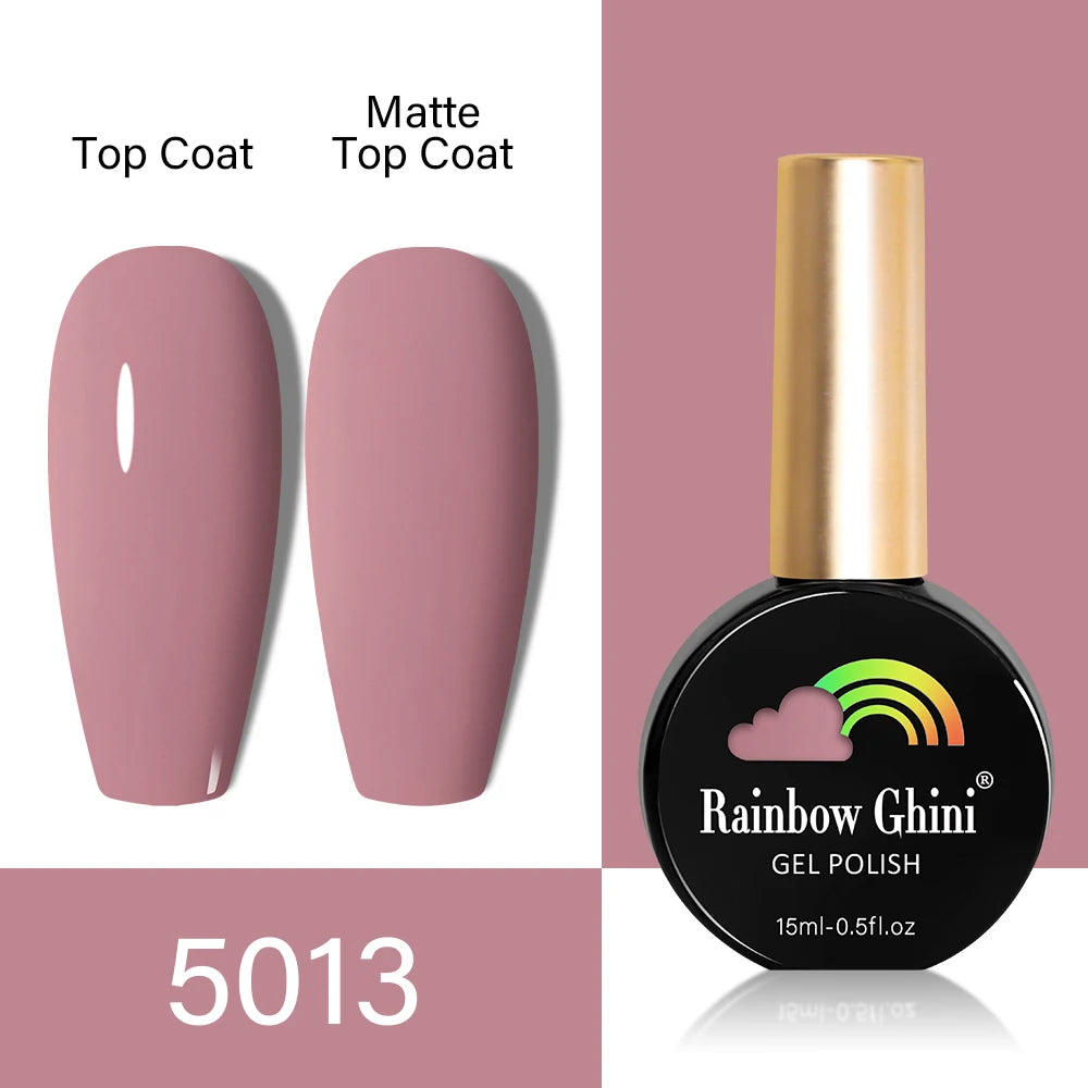 RG HEMA TPO FREE Neon Glitter Gel Nail Polish 15ml Nail Art Manicure Semi Permanent Gel Hybrid Varnishes Top Base Coat UV Nail