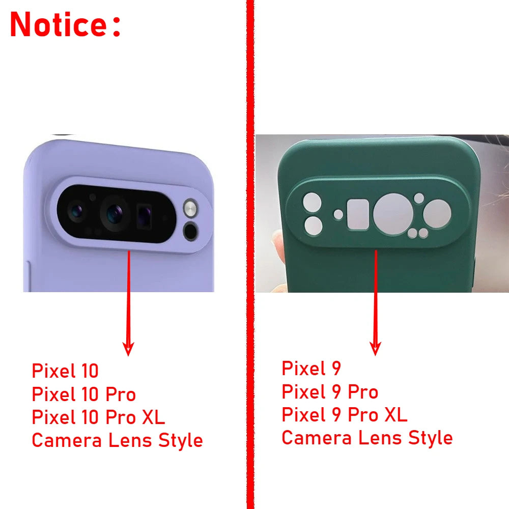 High Quality Skin-friendly Soft Silicone Anti-Drop Phone Case For Google Pixel 10 Pro XL 9 8 7 9A 8A 7A Shockproof Protect Cover