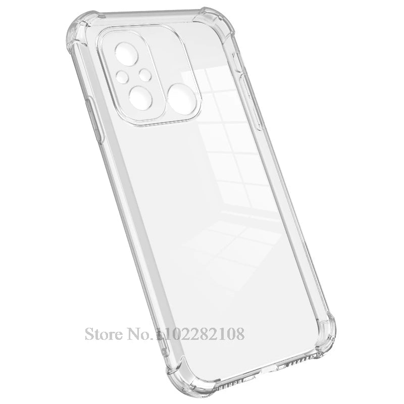 Clear Cover For Xiaomi Redmi Note 10 11 12 4G 10s 11s 12s 12 Pro A1 A2 Plus 10 2022 10C 12C 13 13C 5G Transparent Silicone Case