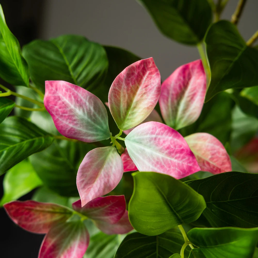 82-144cm Large Artificial Ficus Tree Fake Magnolia Plants Branch Tall Banyan Tree Faux Nandina Tree Rubber For Home Garden Decor