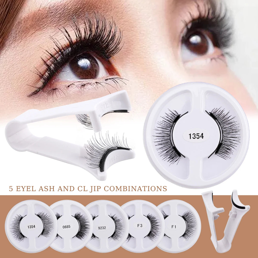 YSDO Upgrade Magnetic False Eyelashes 5 pair Set Eyelash Extension 3D Natural Lashes 3-Step Press On Fake Lash Handmade EyeLash