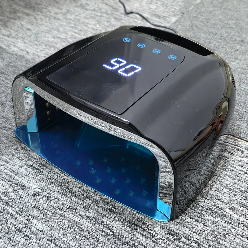 Not Rechargeable 96W Mirror Reflective Bottom Nail Lamp Gel Polish Dryer Manicure Machine UV Light for Nails Nail UV LED Lamp