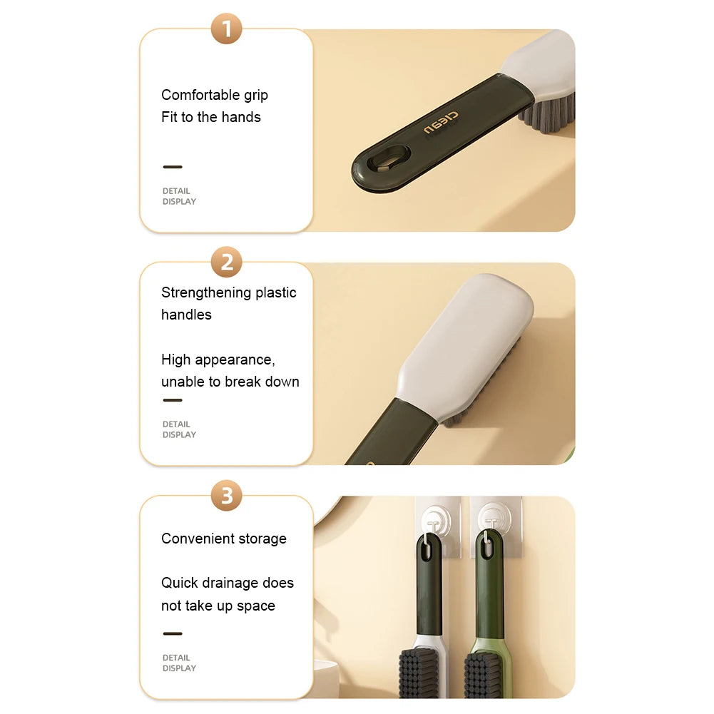 2Pcs Shoe Cleaning Brush Plastic Clothes Scrubbing Household Multi-functional Cleaning Tool Commercial Washing Brush Accessories