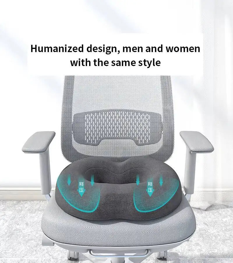 Breathable Comfortable Office Chair Memory Foam Seat Non Slip Orthopedic Prostate Cushion for Tailbone Sciaticaback Pain Relief
