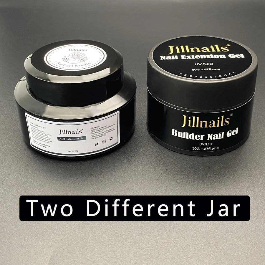 Jillnails 50g Self Leveling Medium Gel 50ml Milky Pink  White Gel Builder for Nails Extension Nail Building