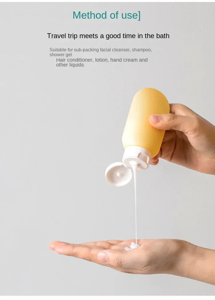 11pcs Travel Refillable Bottle Portable Silicone Empty Sub-bottling Tool Liquid Container Spray Lotion Shampoo Shower Perfume