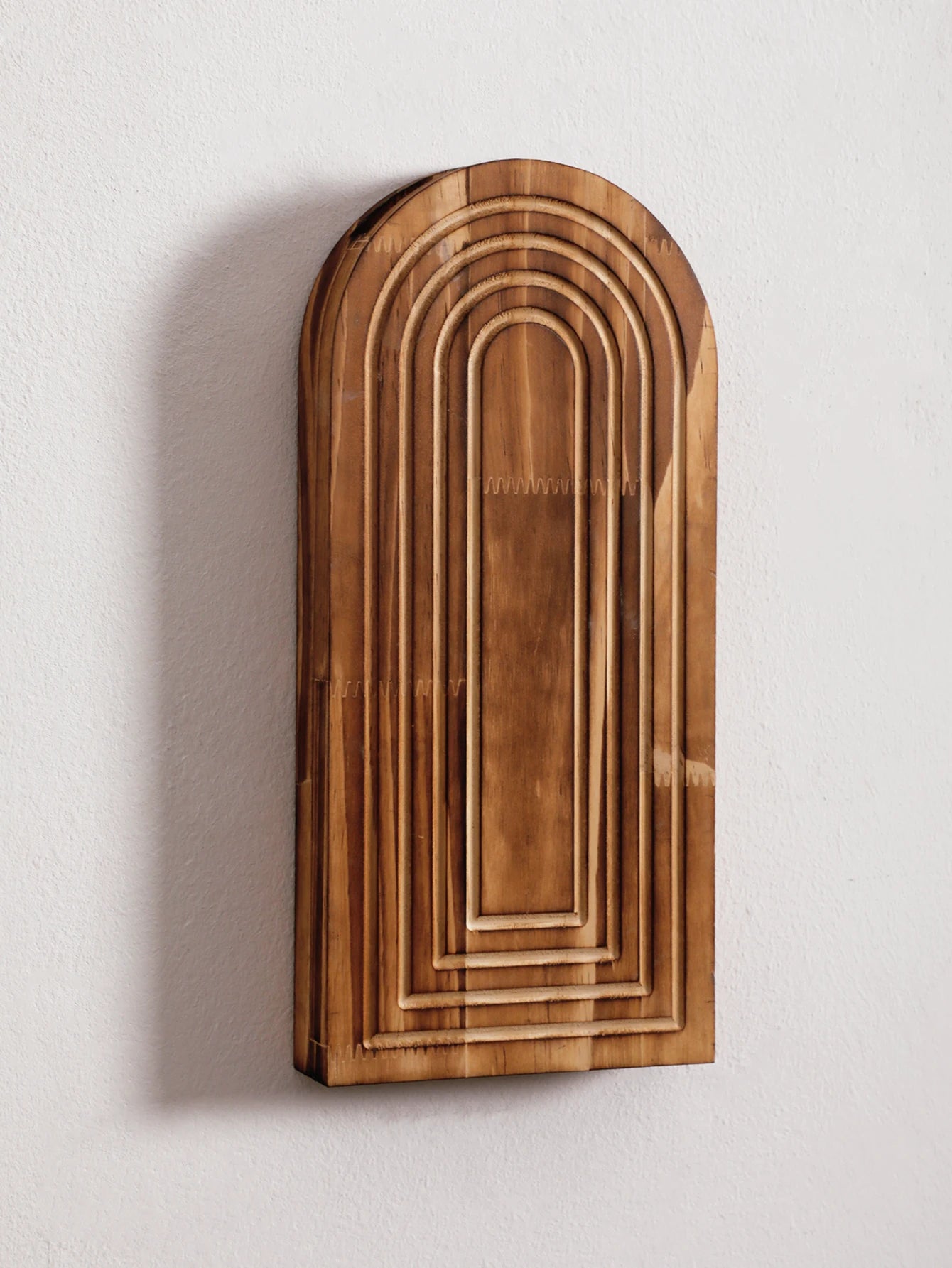 1pc Boho Wooden Wall Vase Wall Mounted Vase Arched Decorative Hanging Planter for Living Room, Bedroom & Home Wall Decoration