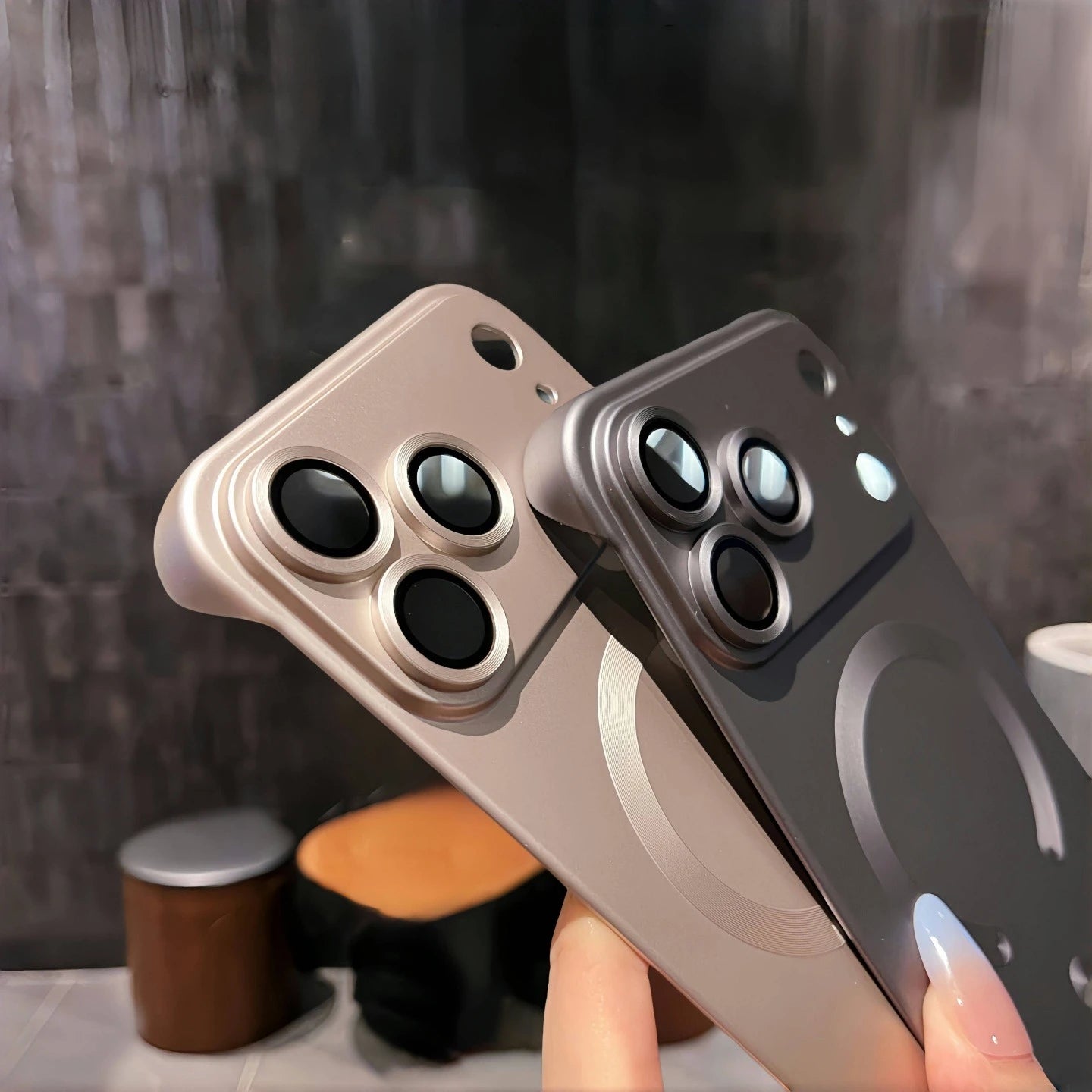 Ultra Thin PC Magsafe Case for iPhone 17 11 12 13 14 15 16 Pro Max Plus iPhone Air Frameless Shockproof Camera Protector Cover