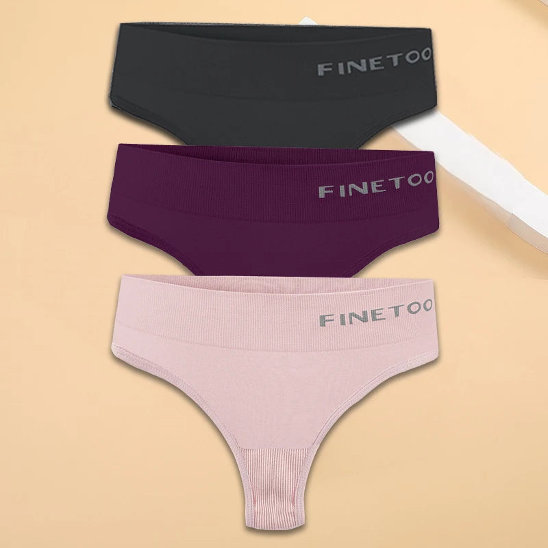 M-2XL Seamless Thongs Women High Waist G-string Ladies Comfortable Bikini Panties Soft Thong Underpants Girls Underwear Lingerie