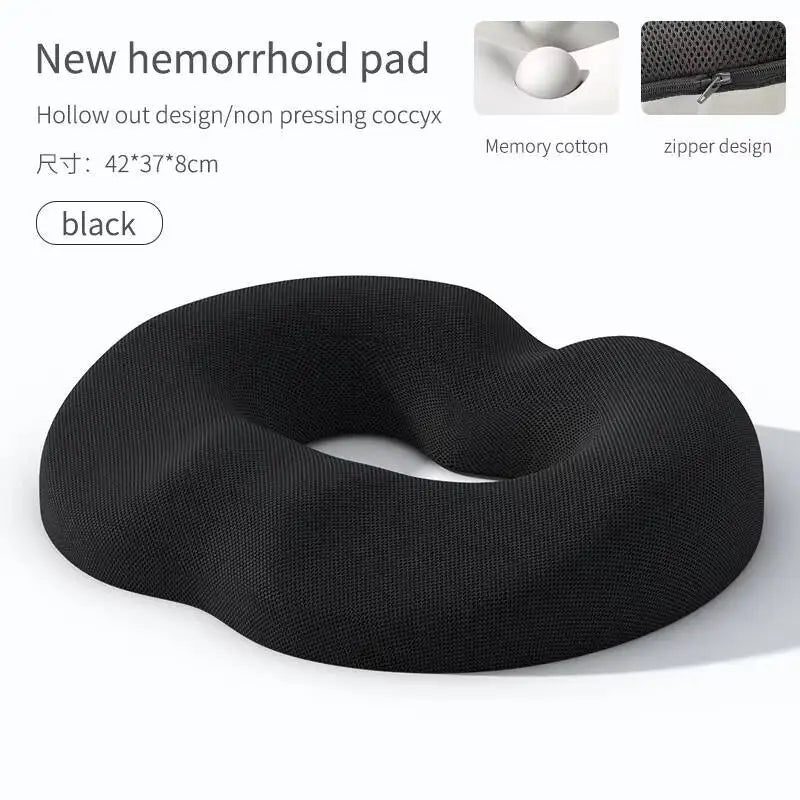 Breathable Comfortable Office Chair Memory Foam Seat Non Slip Orthopedic Prostate Cushion for Tailbone Sciaticaback Pain Relief