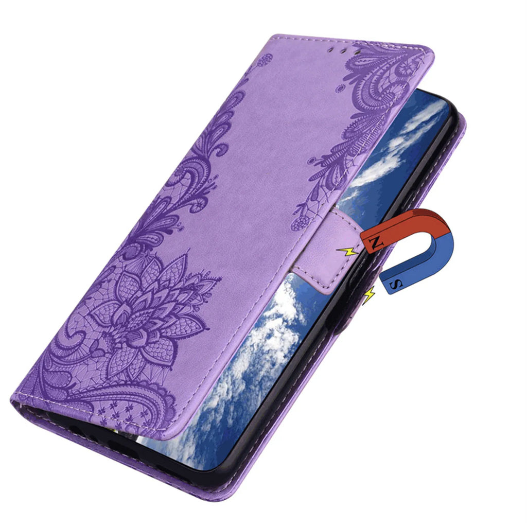 Leather Flip Phone Case For Samsung Galaxy A03S A13 A23 A33 A53 A02S A12 A22S A32 A42 A52 A72 Luxury Emboss Wallet Bracket Cover