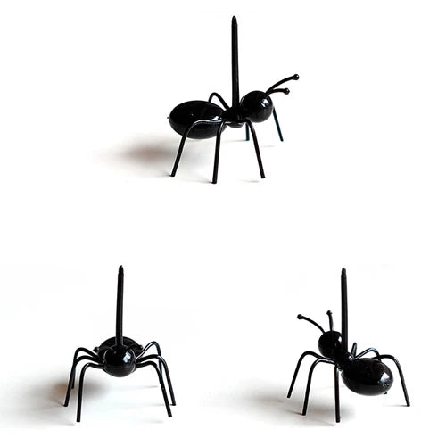 12 PCS Ants Food Fruit Picks decoration Ant Shape Forks Snack Cake Dessert Tableware for Home Kitchen Party Dinner Fruit Pick