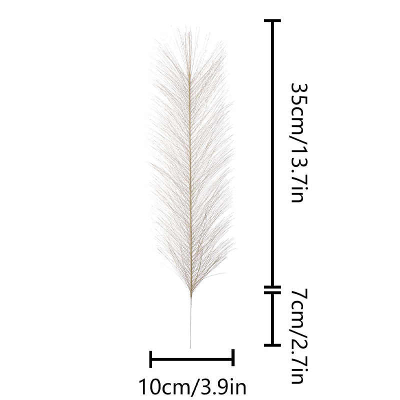 10/30 Pcs Artificial Pampas Grass Fluffy Reed Bouquet Boho Decor for Party Room Home Wedding Decoration Table Flower Arrangement