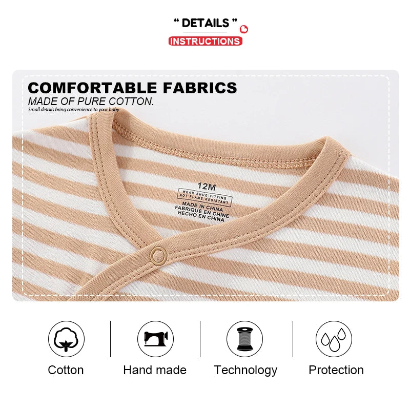 3PCS/Set Autumn Unisex Baby Rompers Cotton Soft Newborn Boy Girl Jumpsuit 2023 Infant Winter Onesies Clothes