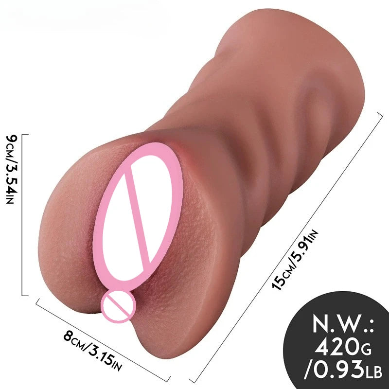 Super Realistic Vagina Anal Male Masturbator Qualitative Materials Masturbation Cup Sex Doll Pocket Pussy 18+ Sex Toys For Men