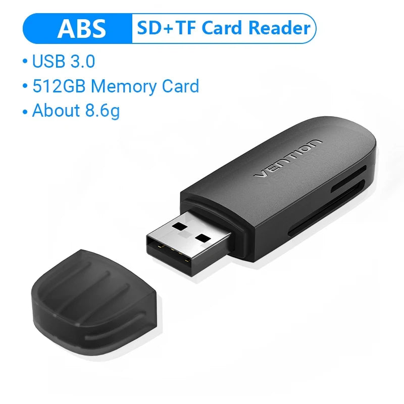 Vention SD Card Reader USB Type C to Micro SD TF Card Adapter for Laptop Accessories Phone Smart Memory USB 3.0 SD Card Adapter