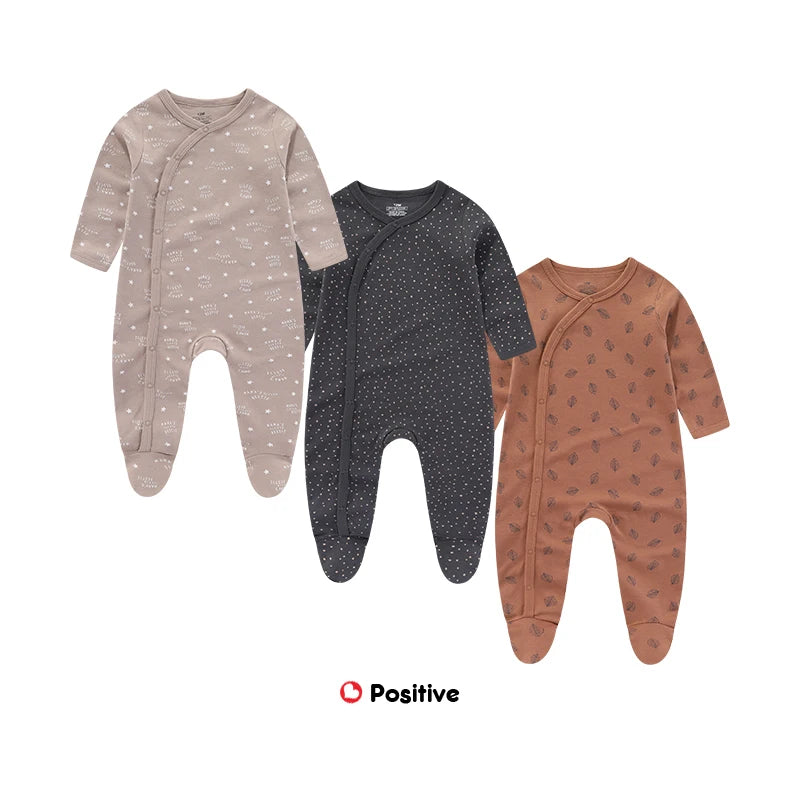 3PCS/Set Autumn Unisex Baby Rompers Cotton Soft Newborn Boy Girl Jumpsuit 2023 Infant Winter Onesies Clothes